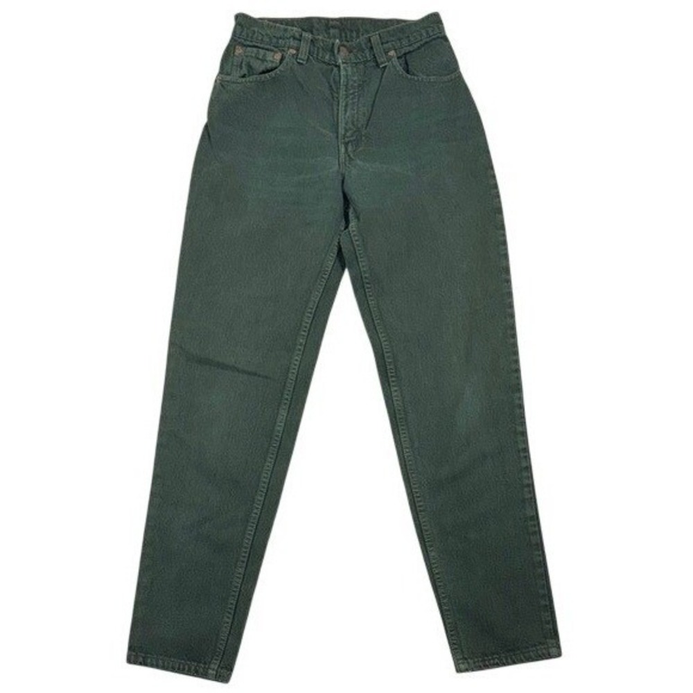 Levis 550 Womens Vintage Forest Green Relaxed Fit Tapered Leg Jeans‎ Size 7 Med
